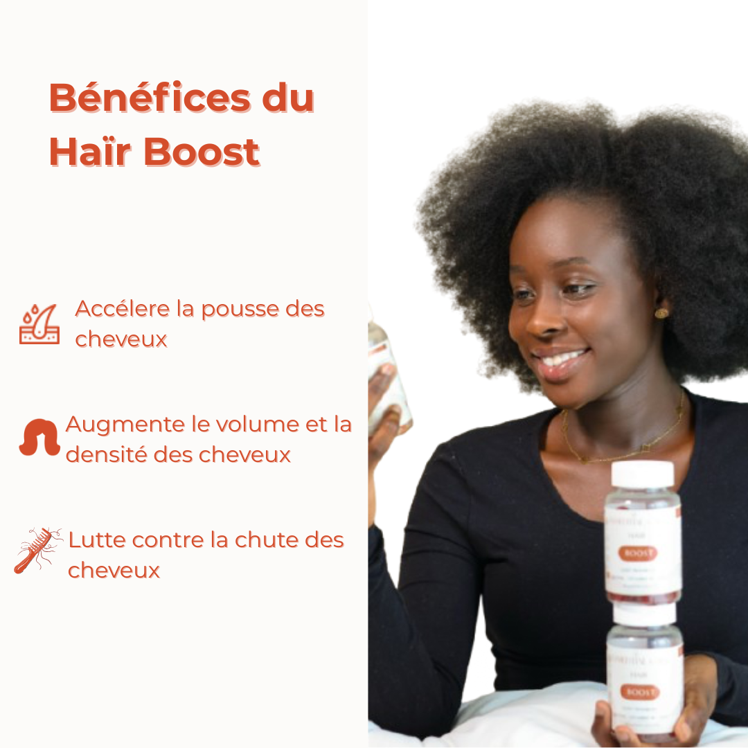 HAIR BOOST-Gummies Pousse de Cheveux et Ongles