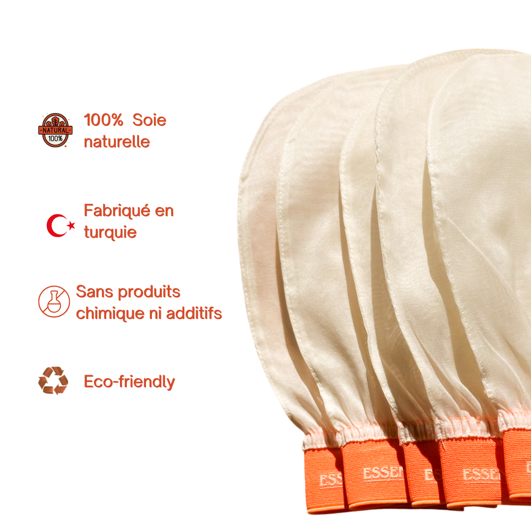 Gant Exfoliant en Soie pour corps