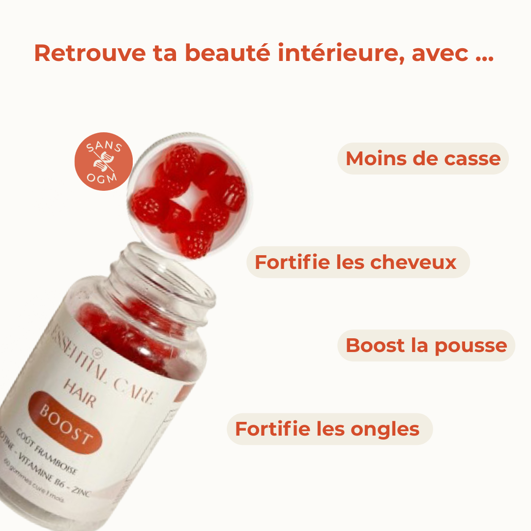HAIR BOOST-Gummies Pousse de Cheveux et Ongles