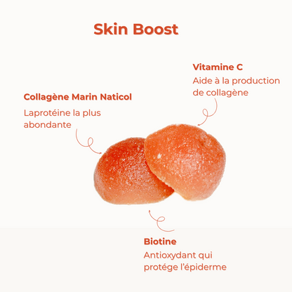 SKIN BOOST - Gummies Collagène Marin Naticol® et vitamine C